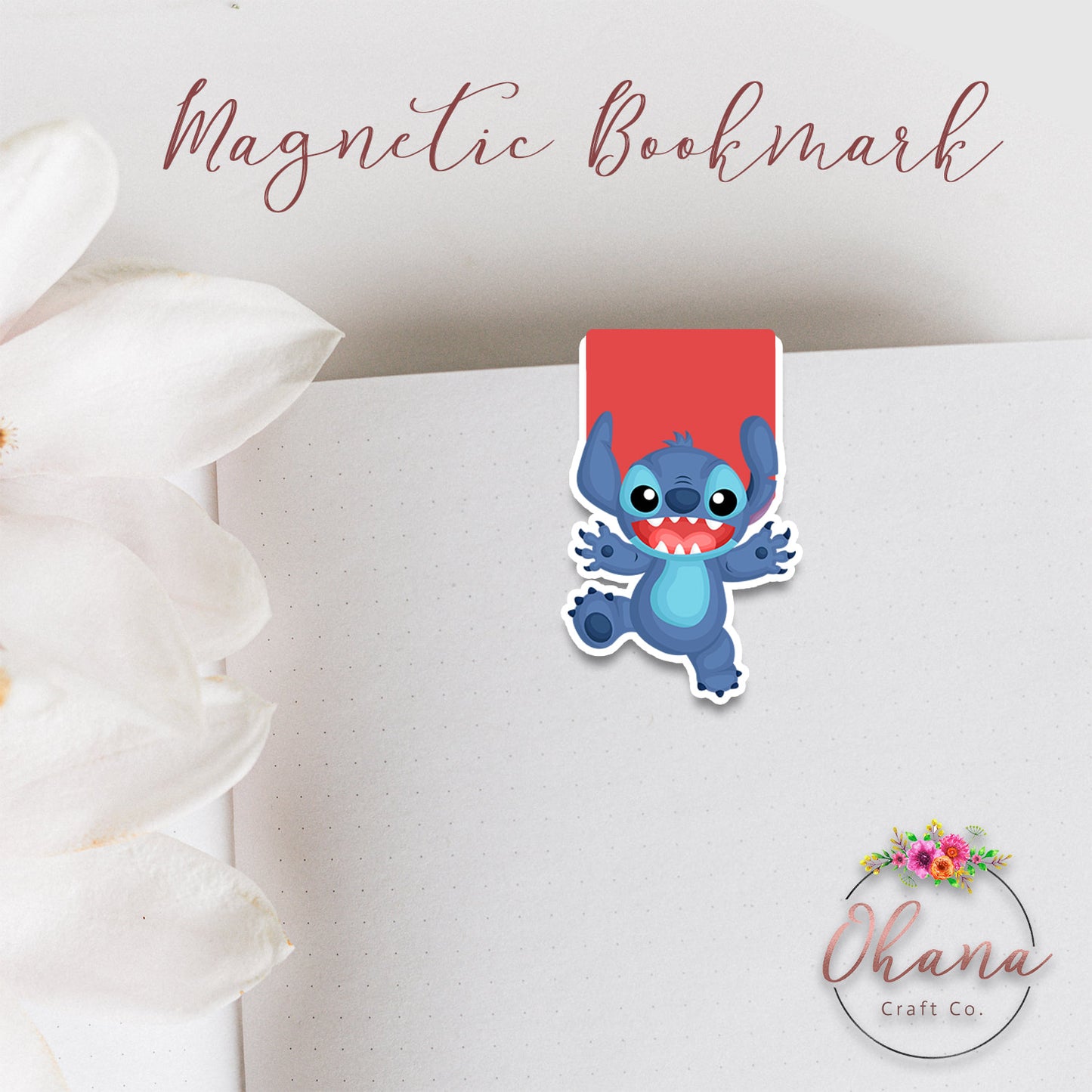 Stitch Inspired Magnetic Bookmark | Lilo & Stitch