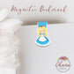 Alice Wonderland Inspired Magnetic Bookmark