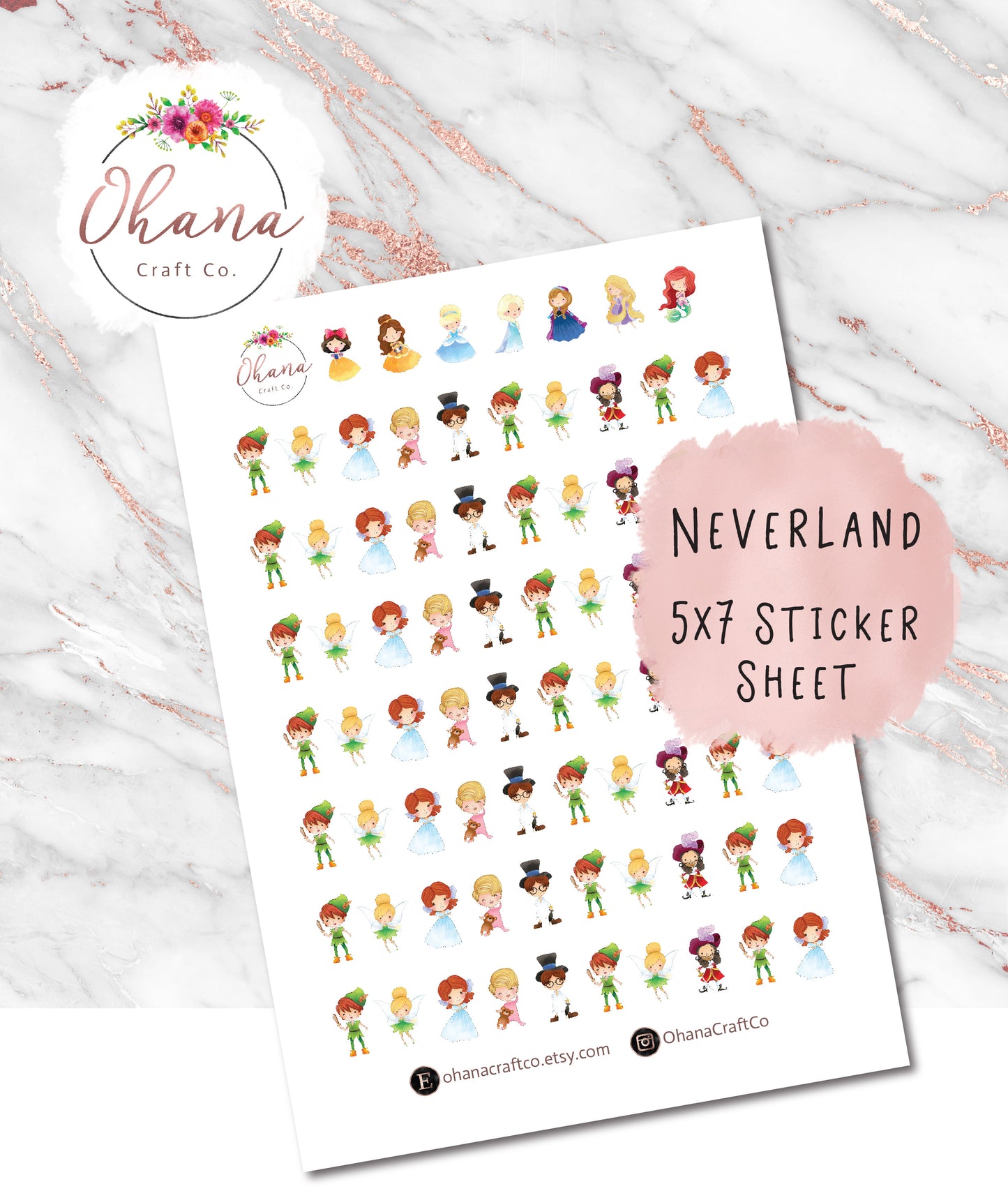 Peter Pan Planner Stickers ~ Magically Inspired  | Life Planner | EC | Erin Condren | Happy | Ring | Disc | Neverland | Tink | Wendy |