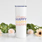 Happy Pastel 20 oz Tumbler with Straw