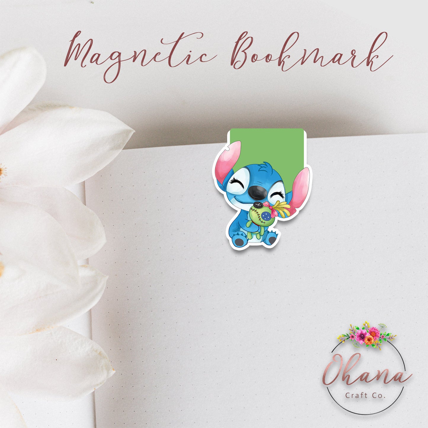 Stitch & Scrump Inspired Magnetic Bookmark | Lilo & Stitch