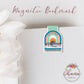 Retro Faith can Move Mountains Magnetic Bookmark