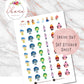 Inside Out Planner Stickers ~ Magically Inspired | Life Planner | EC | Erin Condren | Mood Tracker | Happy | Discbound | Movie