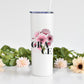Floral Grace Scripture 20 oz Tumbler with Straw