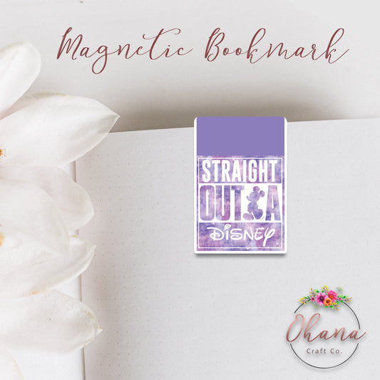 Straight Outta Disney Inspired Magnetic Bookmark