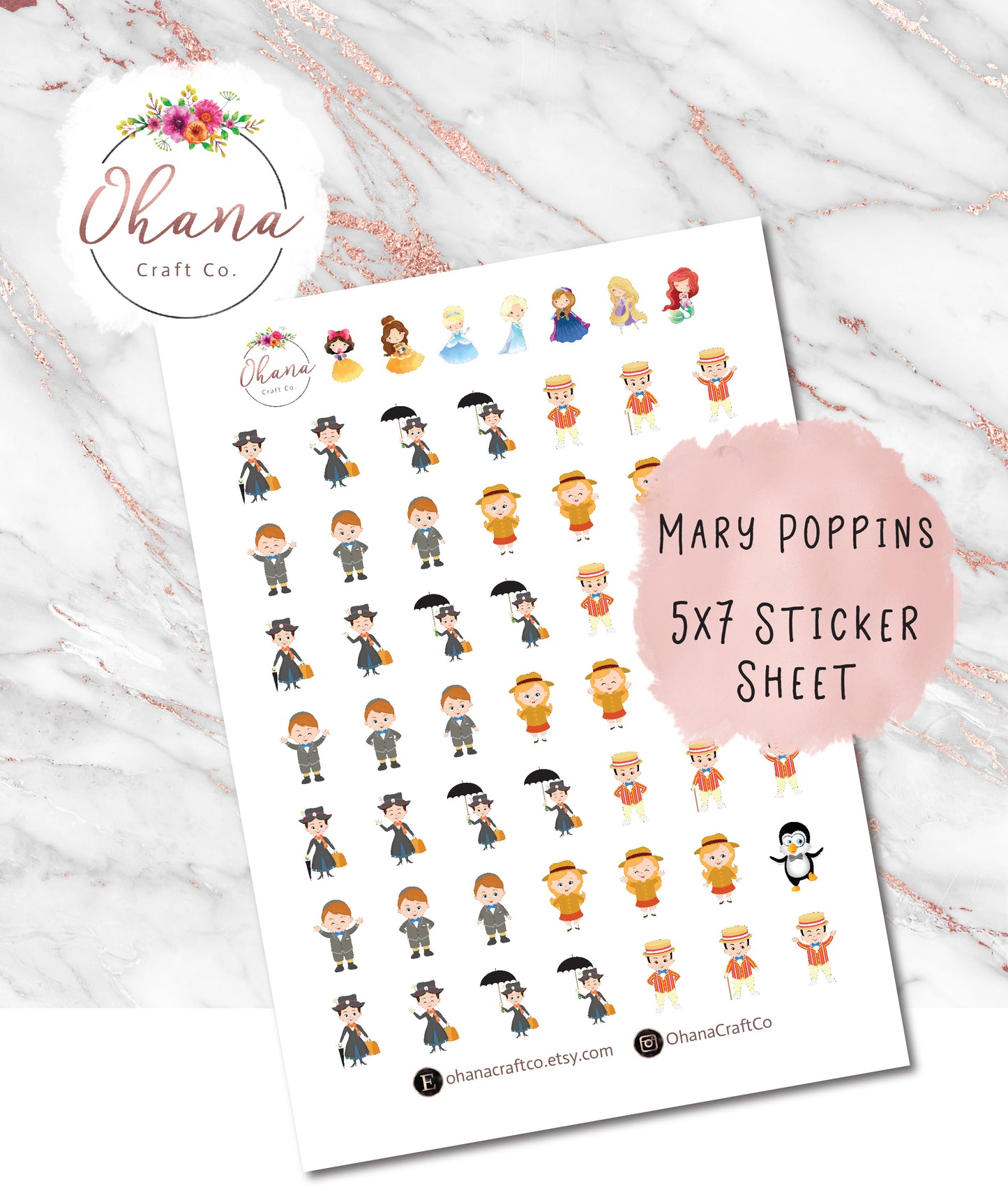 Mary Poppins Planner Stickers ~ Magically Inspired | Life Planner | EC | Erin Condren | Limelife | Disc | Ring | Happy | Personal | Pocket |