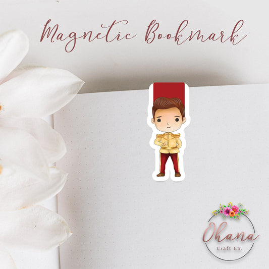 Prince Charming Cinderella Inspired Magnetic Bookmark