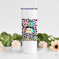 One Blessed Mama Bun Rainbow Leopard Print 20 oz Tumbler with Straw