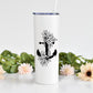 Floral Anchor 20 oz Tumbler with Straw